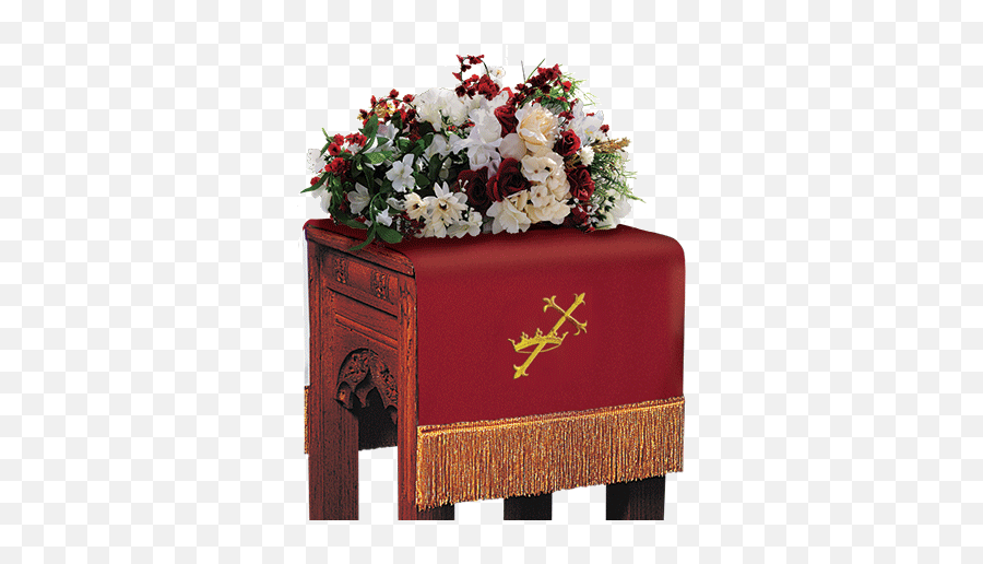 Reversible Church Flower Stand Cover Red To White Cross And Crown Emoji,White Flower Crown Png