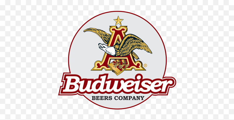 Printed Vinyl Beer Logo Budweiser - Anheuser Busch Emoji,Budweiser Logo