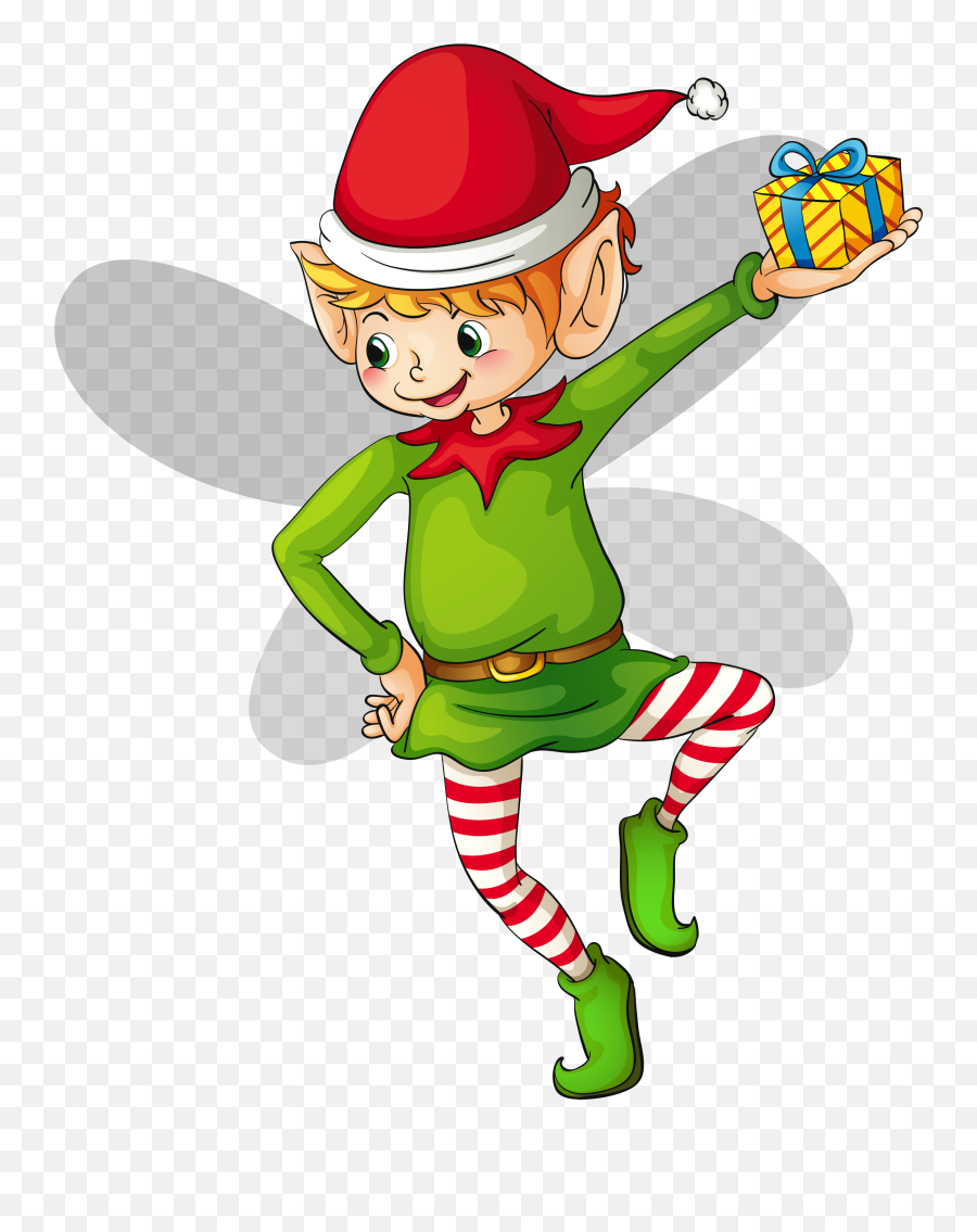 Christmas Cute Elf Clipart 0 Emoji,Cute Christmas Clipart