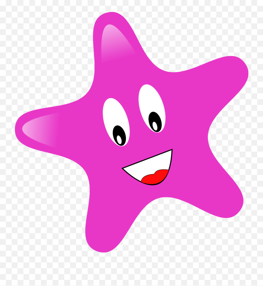 Pink Star Clipart Transparent Png Image - Star For Kids Png Emoji,Star Clipart