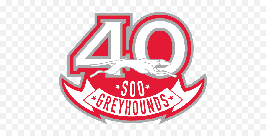 Soo Greyhounds Logos - Soo Greyhounds 40 Anniversary Logo Emoji,Greyhound Logo