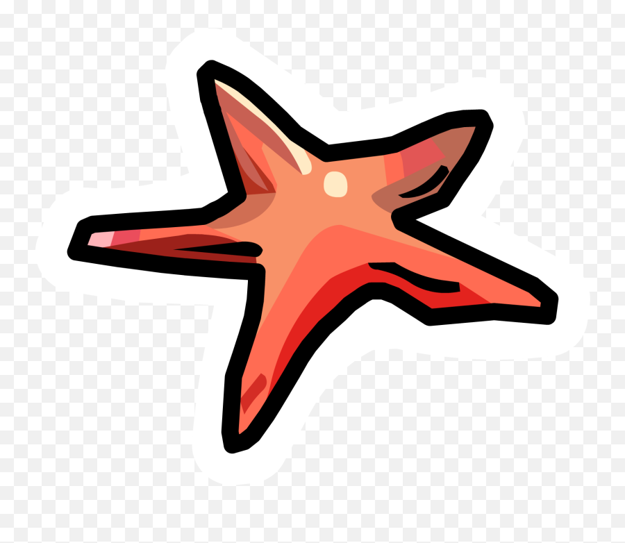 Download Starfish Pin - Png Starfish Png Png Image With No Club Penguin Starfish Pin Emoji,Starfish Png
