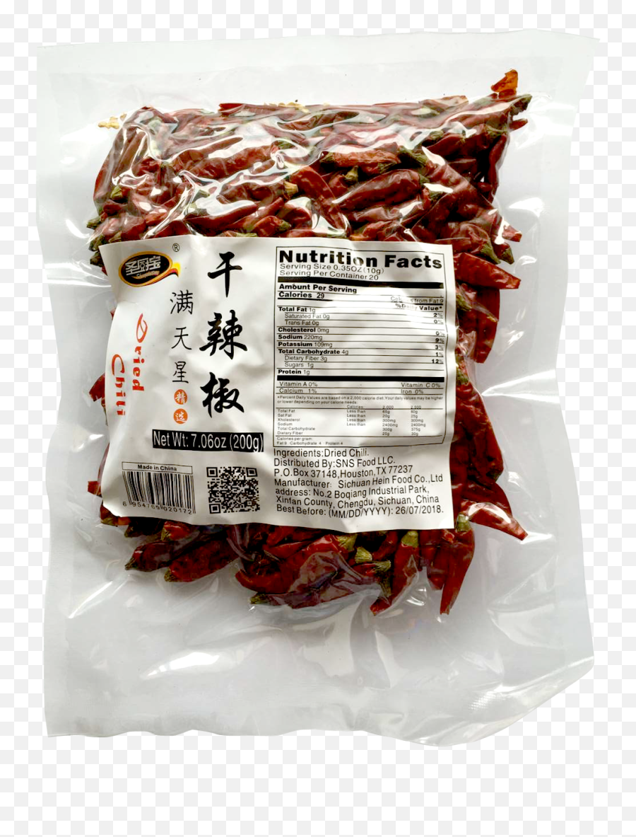 Sichuan Dried Chili Pepper - Starinthesky Chili Pepper Man Tian Xing Dried Chili Pepper Nutrition Fact Emoji,Chili Png
