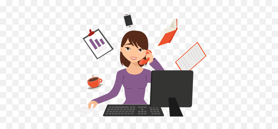 Secretary - Multitasking Woman Emoji,Secretary Clipart