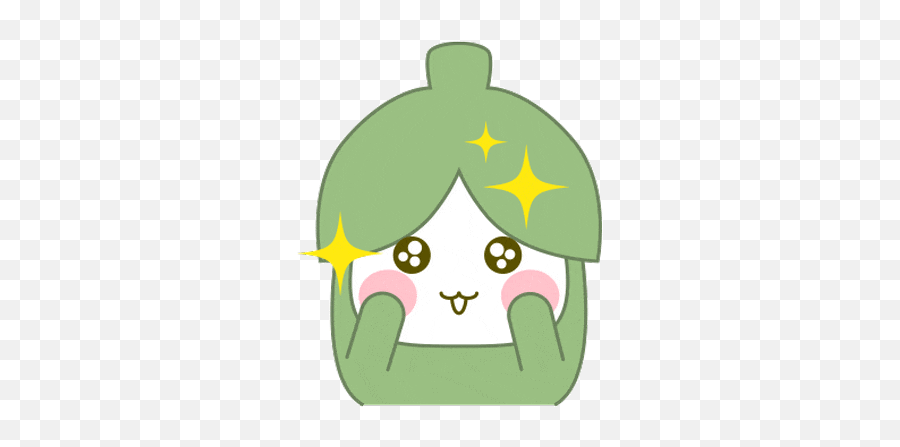 Greenpea Cute Sticker - Fictional Character Emoji,Cute Transparent Gif
