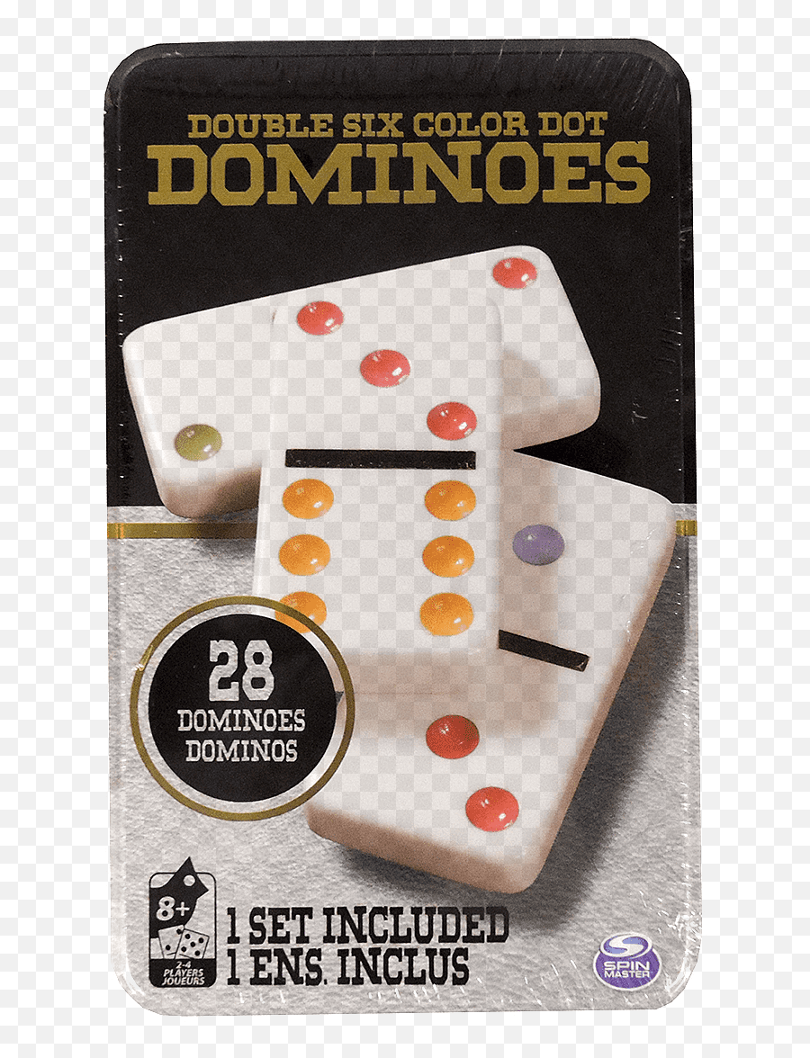 Spin Master Double 6 Color Dot Dominoes - Cardinal Double Six Dominoes Emoji,Dominoes Logo