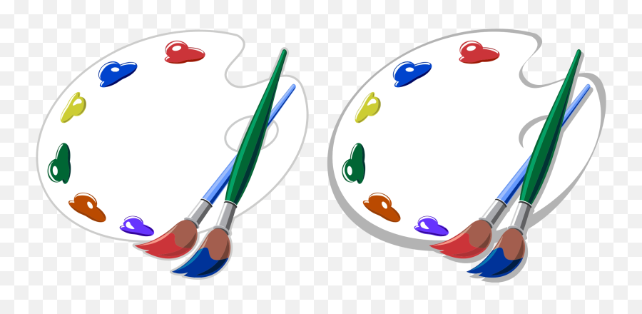 Circle Line Brush - Paintbrush Emoji,Art Palette Clipart