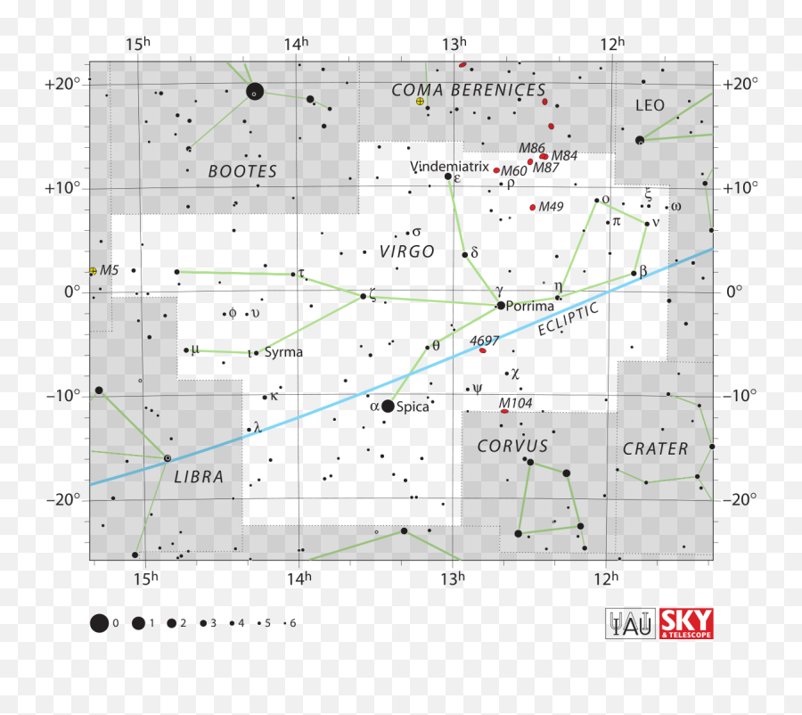 Virgo Constellation - Wikipedia Messier Objects In Virgo Emoji,Constellations Png