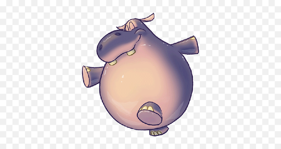 Clipart Hippo Grey Transparent Free For Download On - Cartoon Fat Hippo Gif Emoji,Elephant Clipart