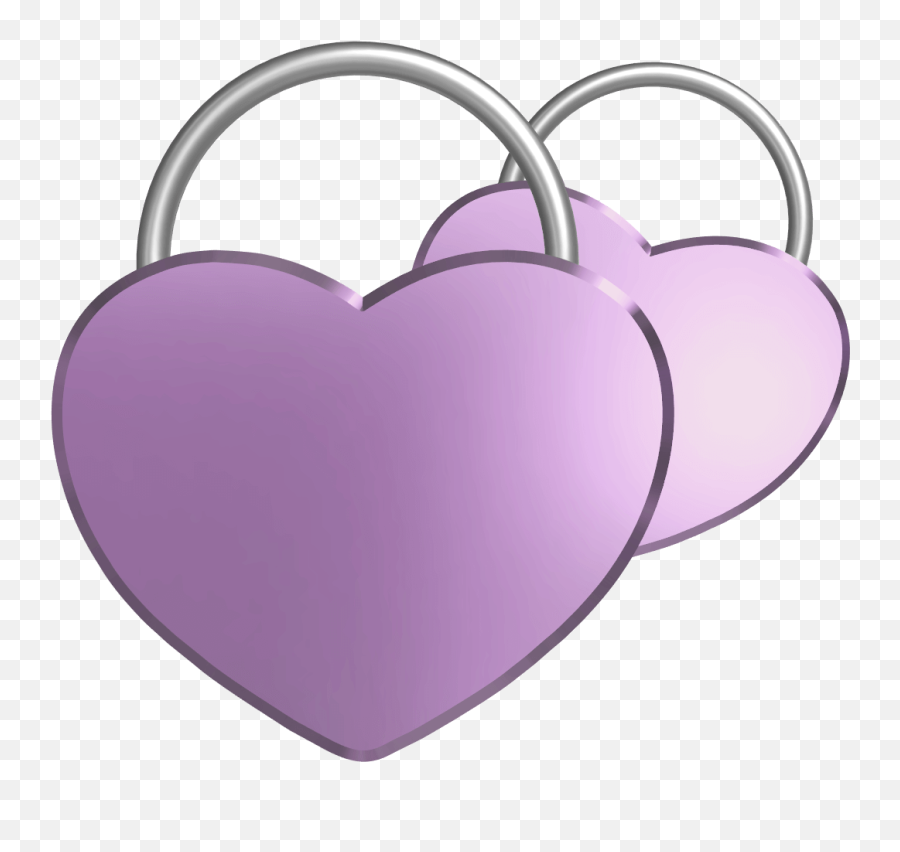 Virtual Love Lock - Pont Des Arts Emoji,Double Heart Png