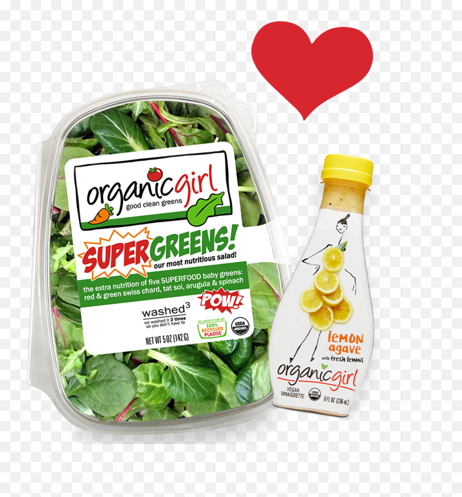 Organicgirl Fresh Organic Packaged Salads And Salad Dressings Emoji,Salad Transparent Background