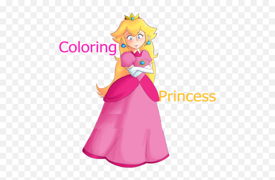 Amazoncom Princess Coloring Recolor Coloring Book Free Emoji,Princess Peach Clipart