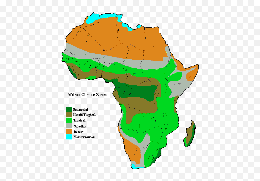 Climate Map Of Africa - Clipart Best Emoji,Climate Clipart