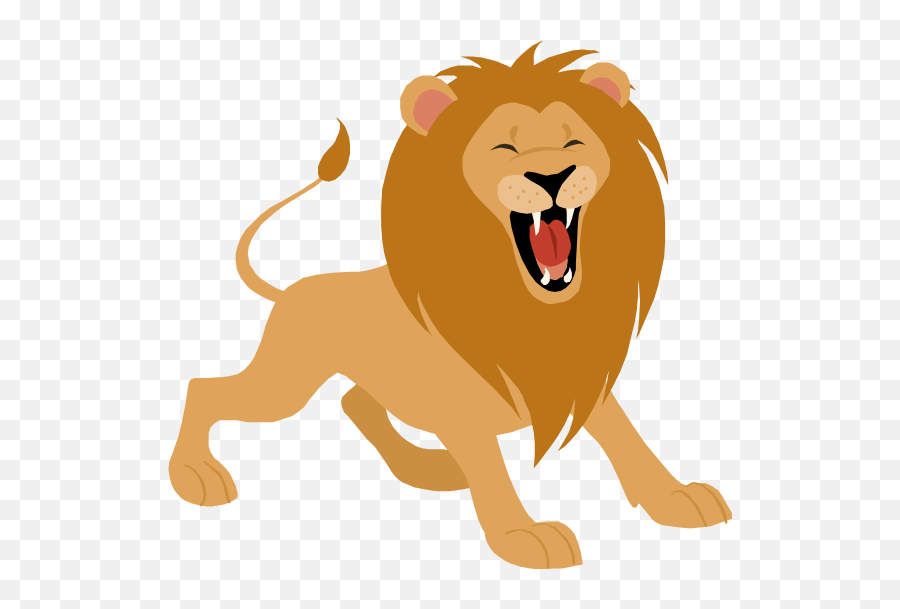 Free Lion Clipart Png Download Free - Transparent Lion Roaring Clipart Emoji,Lion Clipart