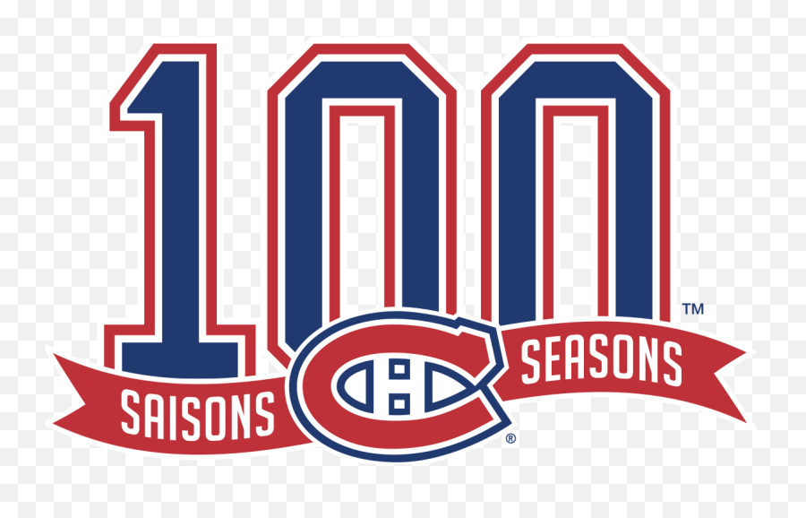 100seasonscanadienslogo - Montreal Canadiens Logo Png Emoji,Montreal Canadiens Logo