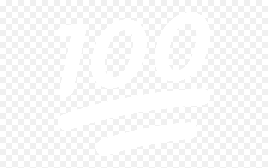 100 Emoji White Transparent,100 Emoji Png