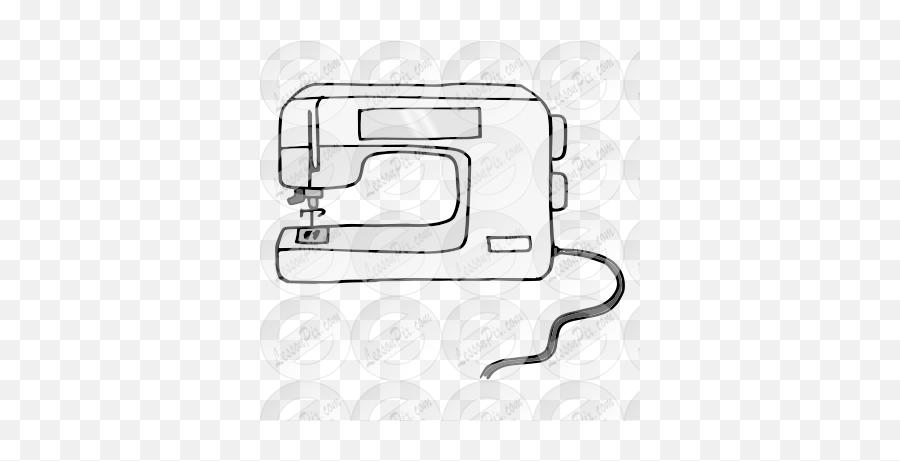 Sewing Machine Picture For Classroom - Sewing Machine Feet Emoji,Sewing Machine Clipart