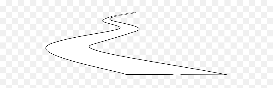 Download Curve Road Clip Art At Clker - Curved White Road Png Emoji,Road Clipart