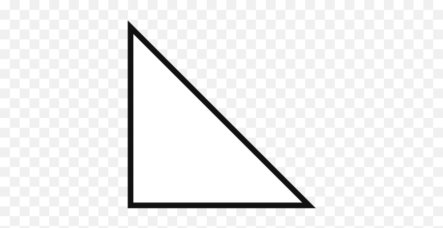 Open Right Triangle Graphic - Symmetrical Triangles Free Text Emoji,Right Triangle Png