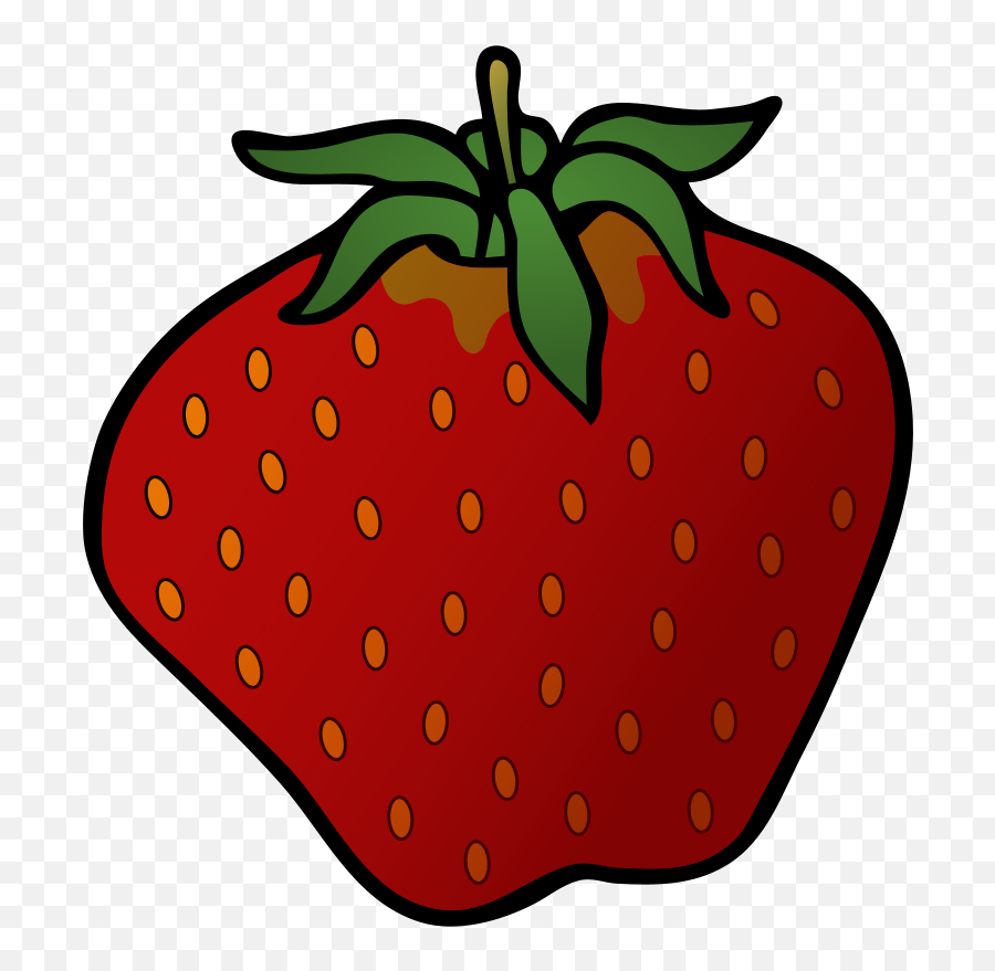 Free Clip Art - Cartoon Strawberry Clipart Emoji,Strawberries Clipart