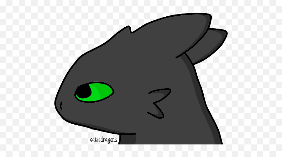 Night Fury Art Taking 5 Requests - Dot Emoji,Toothless Clipart