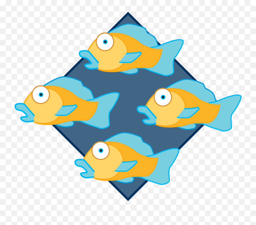 Vorbis Many Fish Logo 2005 - Ogg Vorbis Emoji,Fish Logo