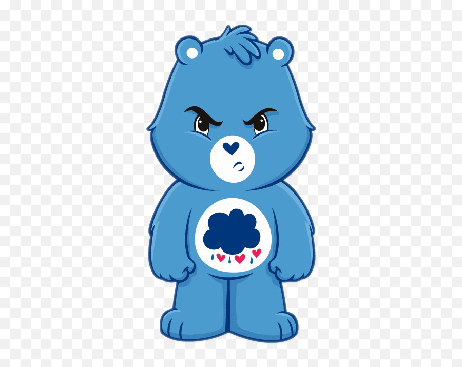 Grumpy Bear Care Bears Brown Bear Clip - Grumpy Bear Care Bear Emoji,Care Bear Clipart