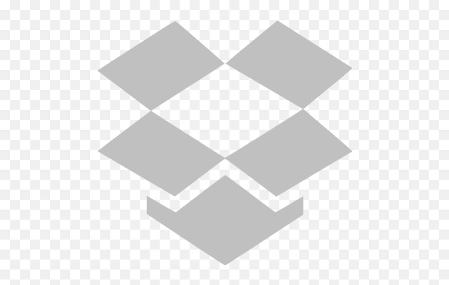 Silver Dropbox Icon - Dropbox Grey Icon Emoji,Dropbox Logo