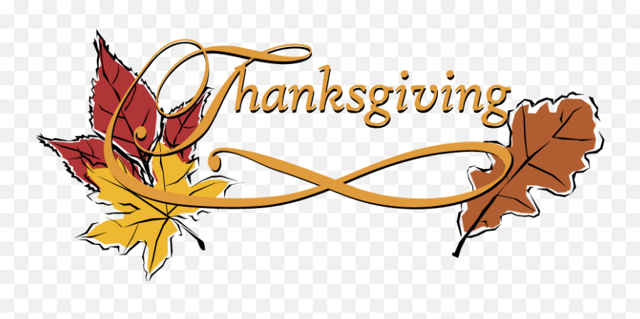 Thanksgiving Leaves Word Art - Language Emoji,Thanksgiving Borders Clipart