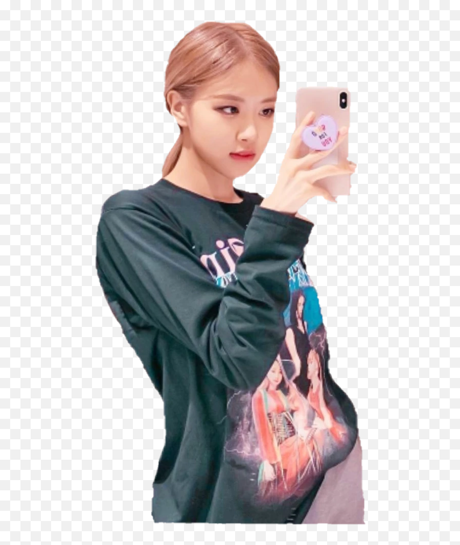 Singer Rose Blackpink Png High - Selfie Rose From Blackpink Emoji,Blackpink Png