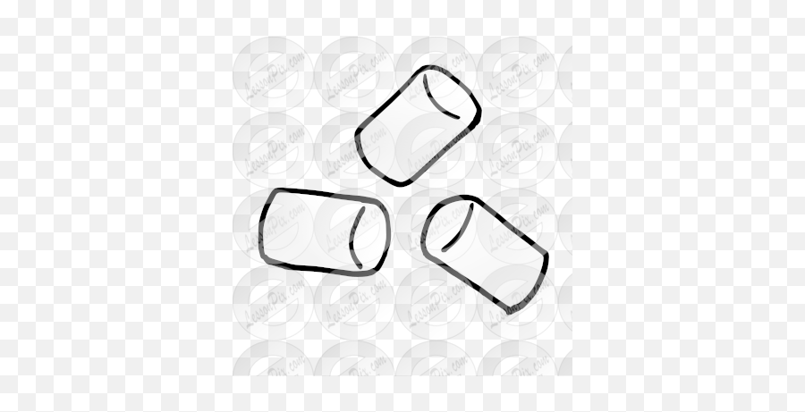 Marshmallows Picture For Classroom Emoji,Marshmallow Clipart Black And White