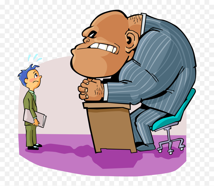 Boss Vector Office Clipart - Disparagingly Definition Ugly Boss Emoji,Office Clipart