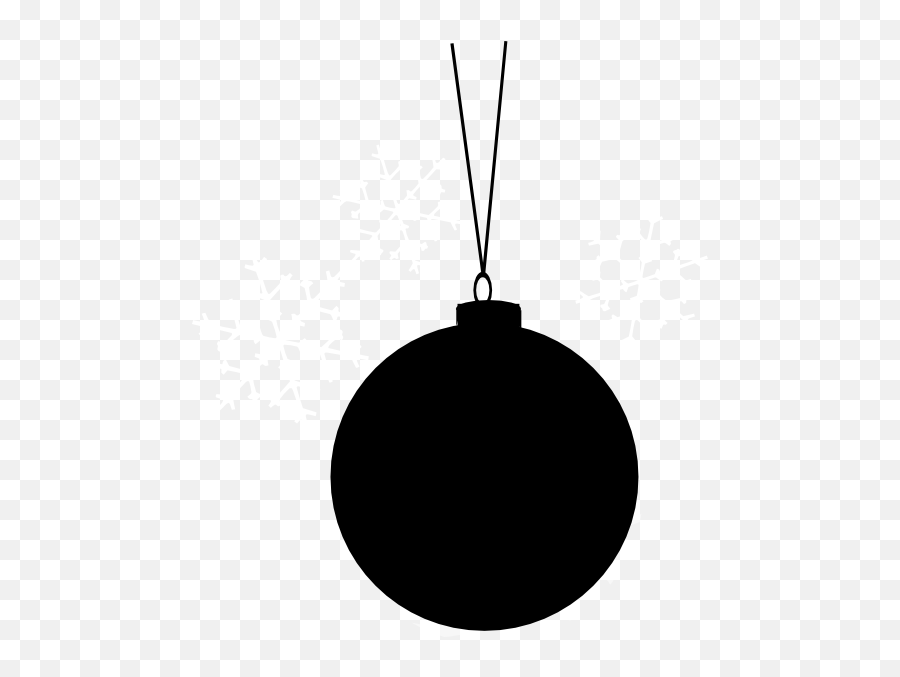 Ornament Clipart Silhouette Ornament Silhouette Transparent - Christmas Ball Png Black Emoji,Ornament Clipart