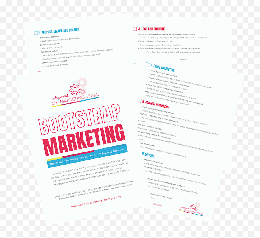 Bootstrap Marketing - My Outsourced Marketing Team Emoji,Facebook And Instagram Logo For Business Cards