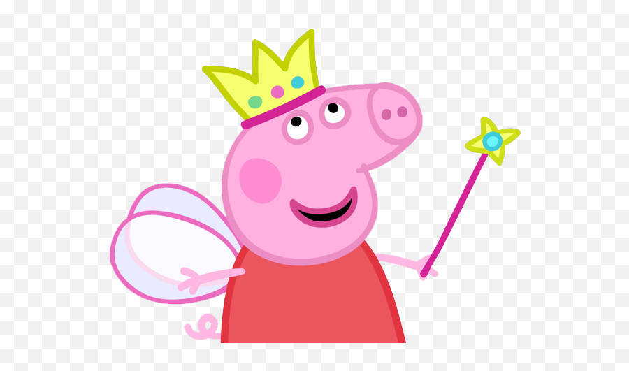 Peppa Pig Queen Transparent Png - Peppa Pig Fairy Png Emoji,Peppa Pig Png