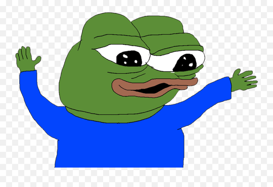 Download Hd Pepe Hands Up Gif - Transparent Pepe Gif Emoji,Pepehands Png