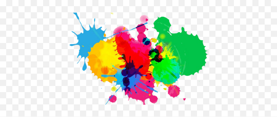 Paint Splash Png Background 4k - Colorful Splash Ink Png Emoji,Paint Splatter Png