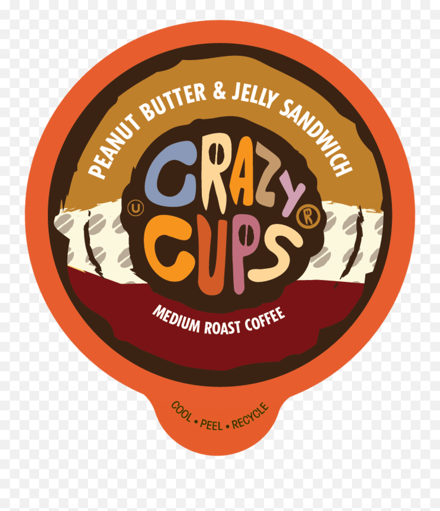 Peanut Butter And Jelly 4 Flavored Coffee By Crazy Cups - Cups Emoji,Jelly Logo