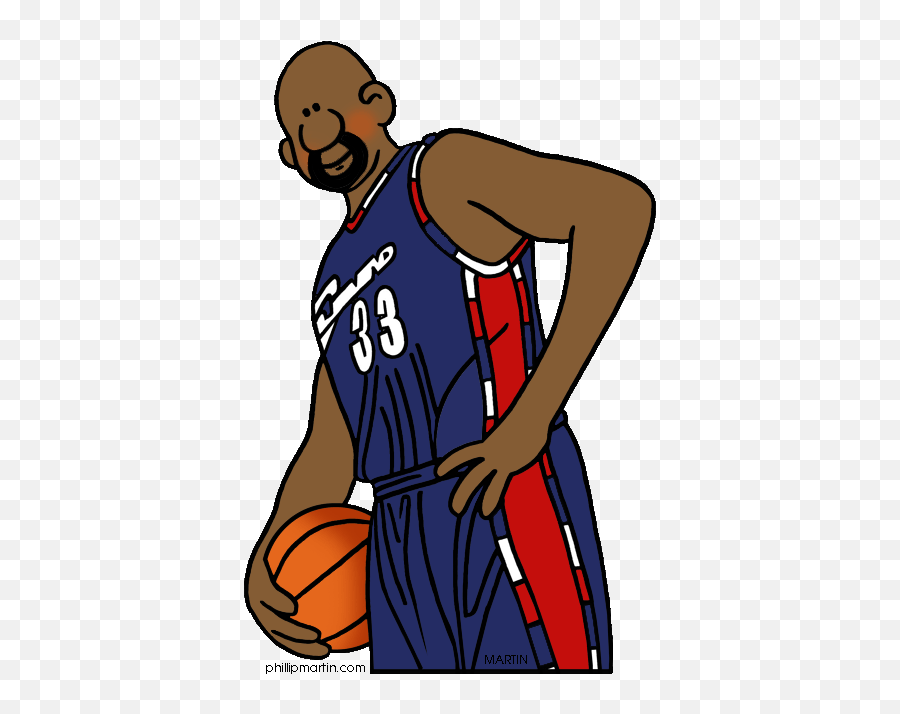 Free United States Clip Art By Phillip Martin Famous People - Shaq O Neal Clipart Emoji,United States Clipart