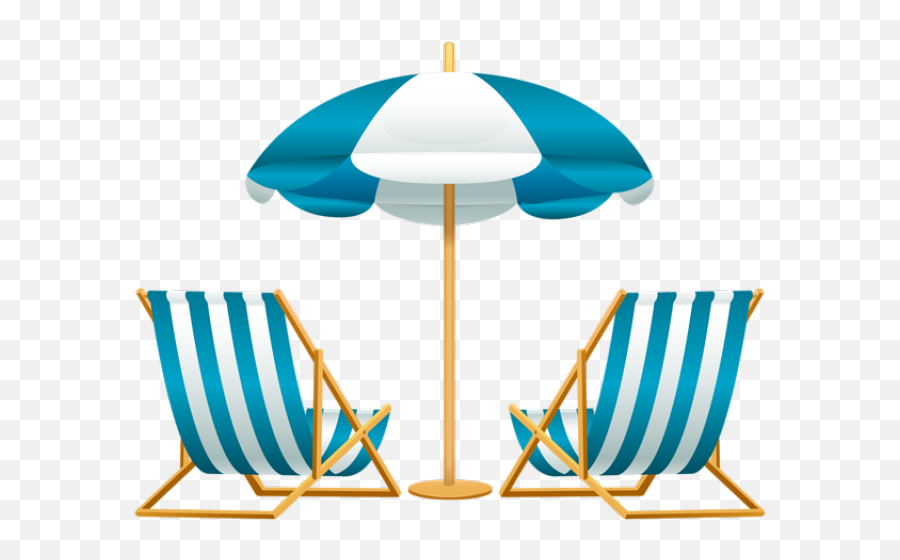 Umbrella Clipart Beach Chair - Transparent Background Beach Chair Png Emoji,Beach Umbrella Clipart