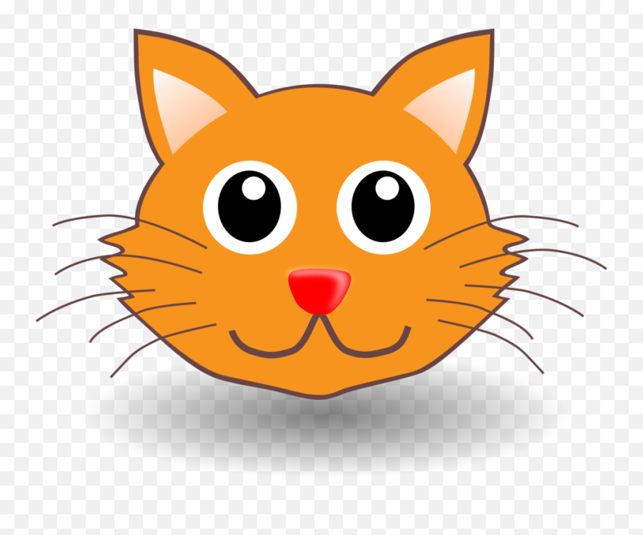 Cartoon Cat Face Mask - Cat Head Clipart Emoji,Cat Clipart