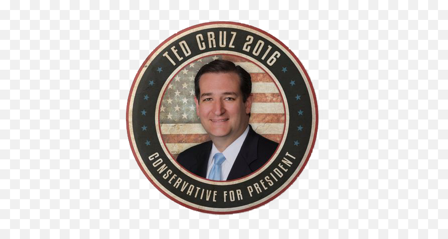 Ted Cruz Circle Button Transparent Png Image Round Button Emoji,Cruz Png