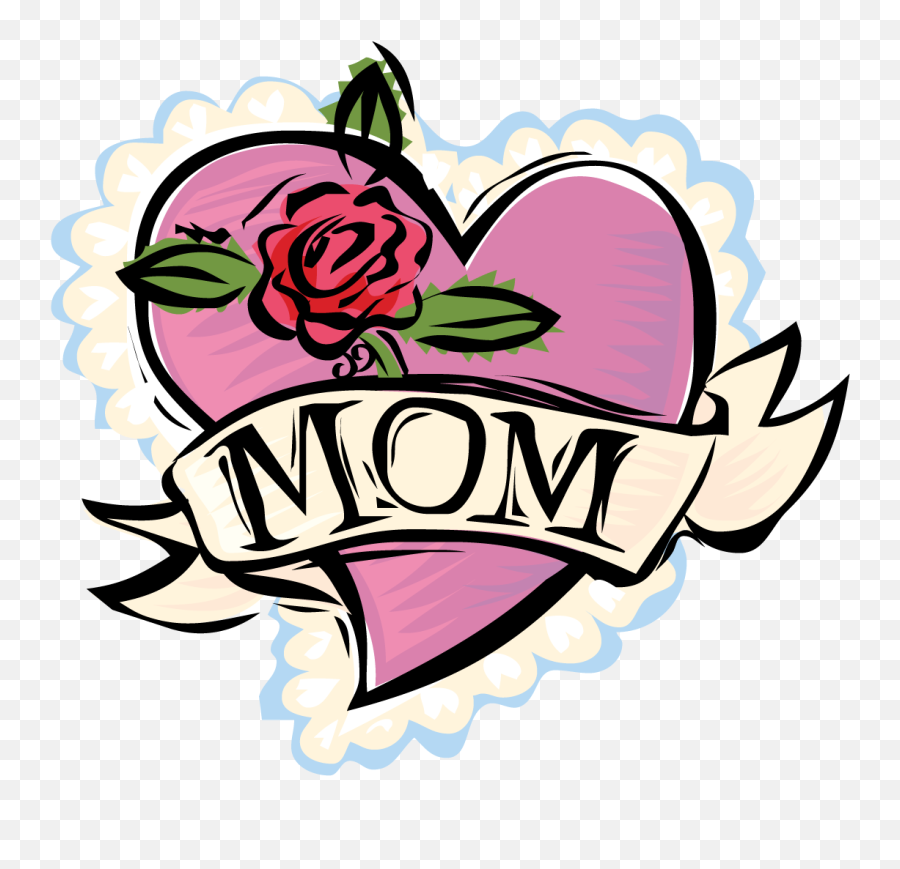 Painted Pink Heart For Mom Free Image - Heart Clipart Mothers Day Emoji,Memorial Day Clipart