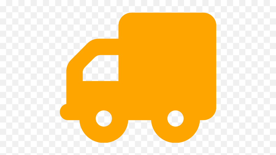 Orange Truck 3 Icon - Truck Icon Png Green Emoji,Truck Icon Png
