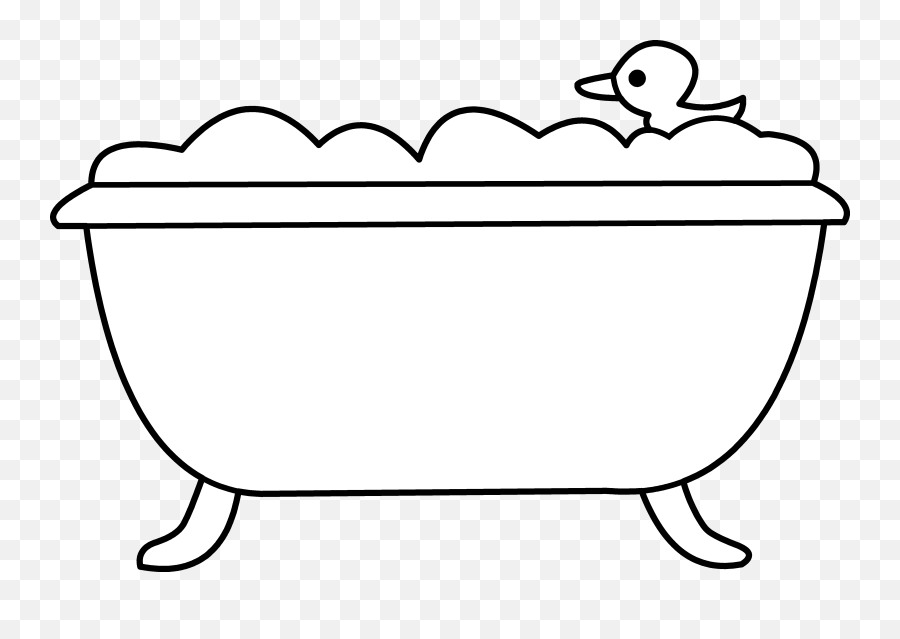 Bathroom - Clipartblackandwhitebestideasbathtubclipart Bathtub Clip Art Emoji,Bathroom Clipart