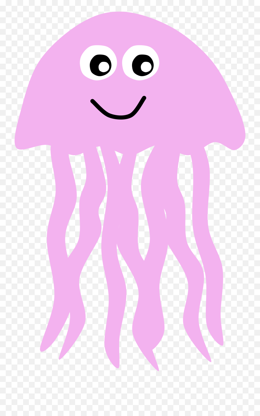 Pink Jellyfish Clipart - Transparent Background Jellyfish Clipart Emoji,Jellyfish Clipart