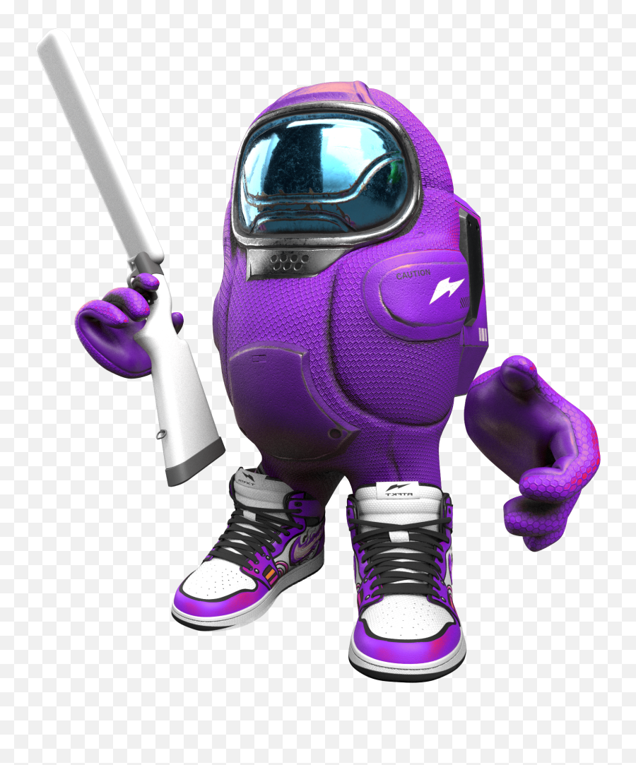 Among Us Drip Purple Shotgun Png - Among Us Drip Airpod Shotty Emoji,Drip Png