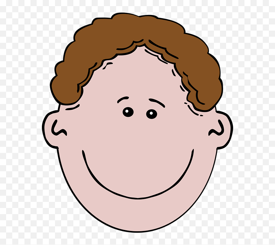 Download Men Clipart Brown Hair Pencil A 1891319 - Png Outline Boy Face Clip Art Emoji,Men Clipart