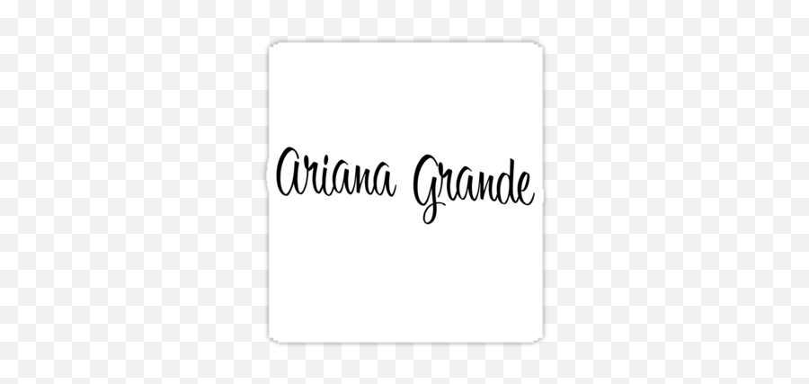 Pin - Cursive Ariana Grande Name Emoji,Ariana Grande Logo