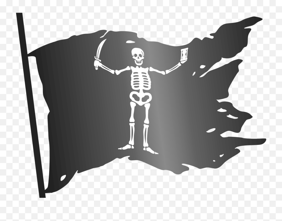 Filejolly Roger Flag - 01svg Wikimedia Commons Emoji,Pirate Flag Png